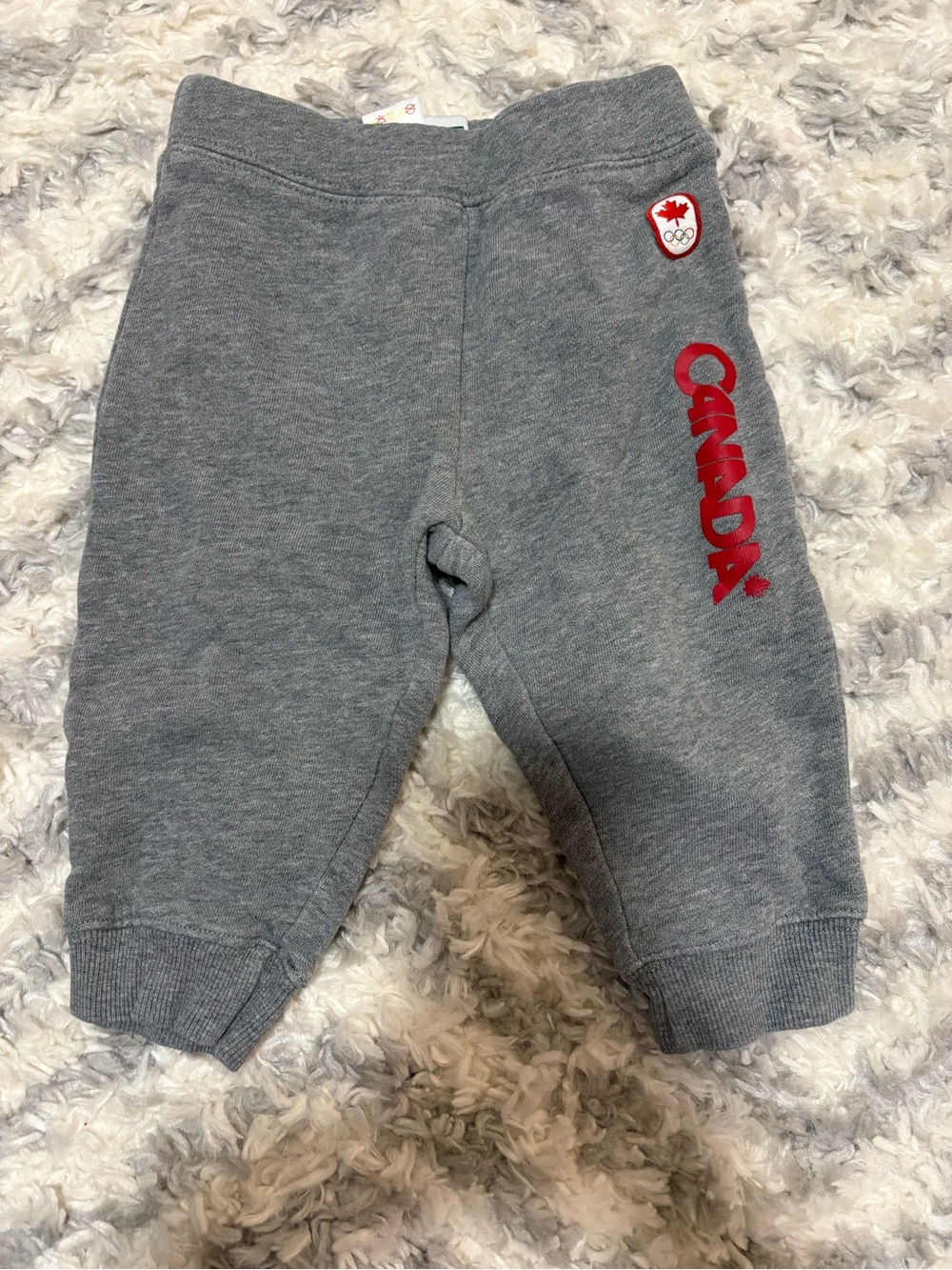 Hudson Baby Grey Sweatpants with Red Canada Print